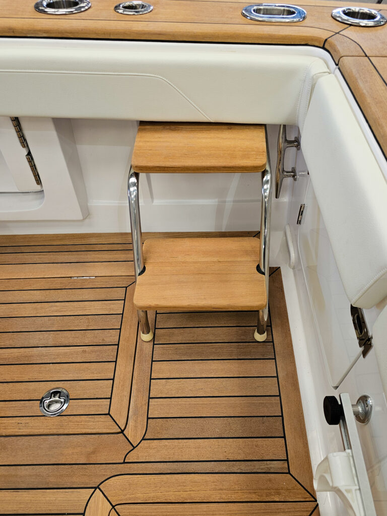 Custom Teak Boarding Ladder